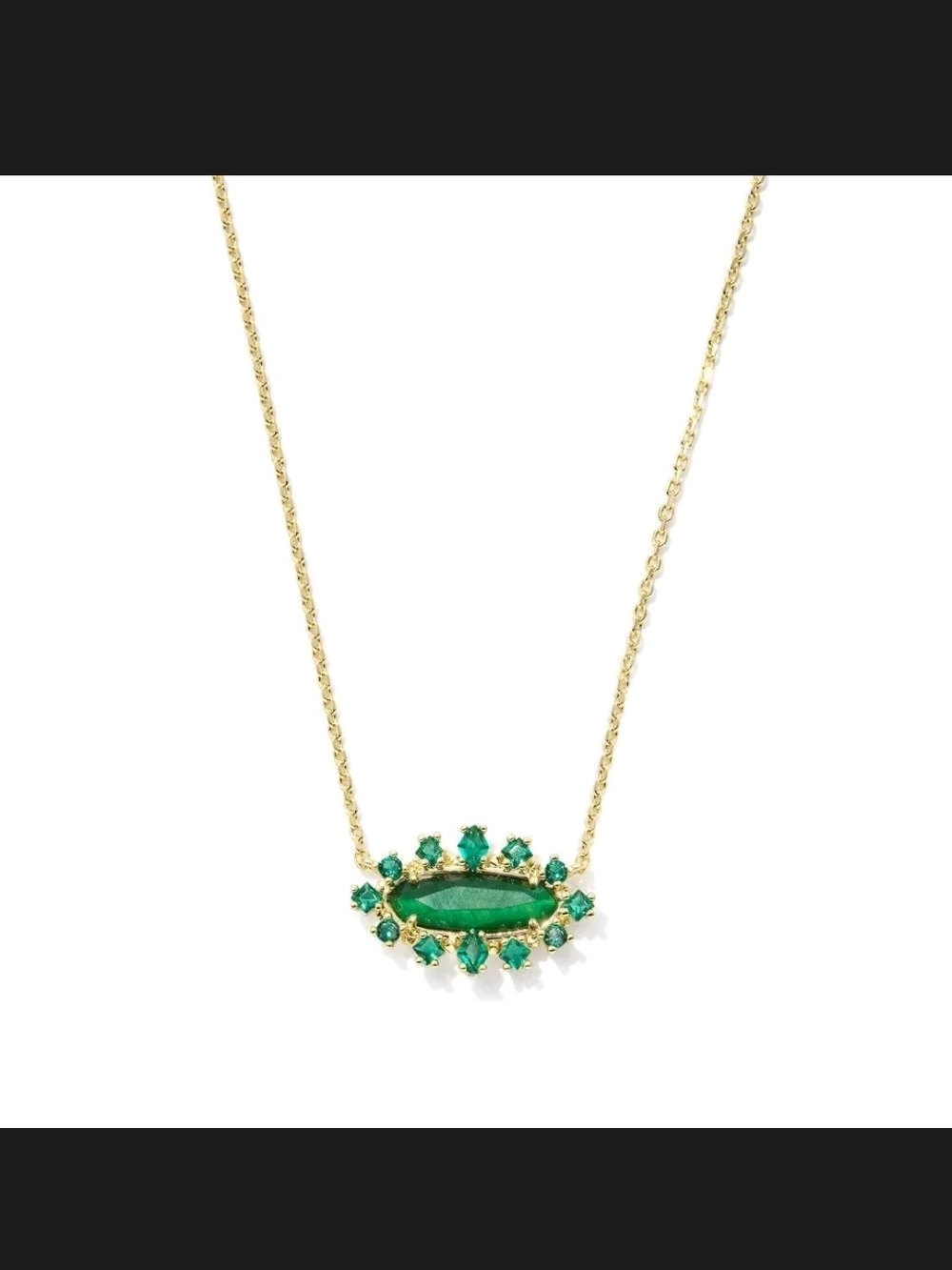 Kendra Scott Eva Crystal Framed Pendant Necklace